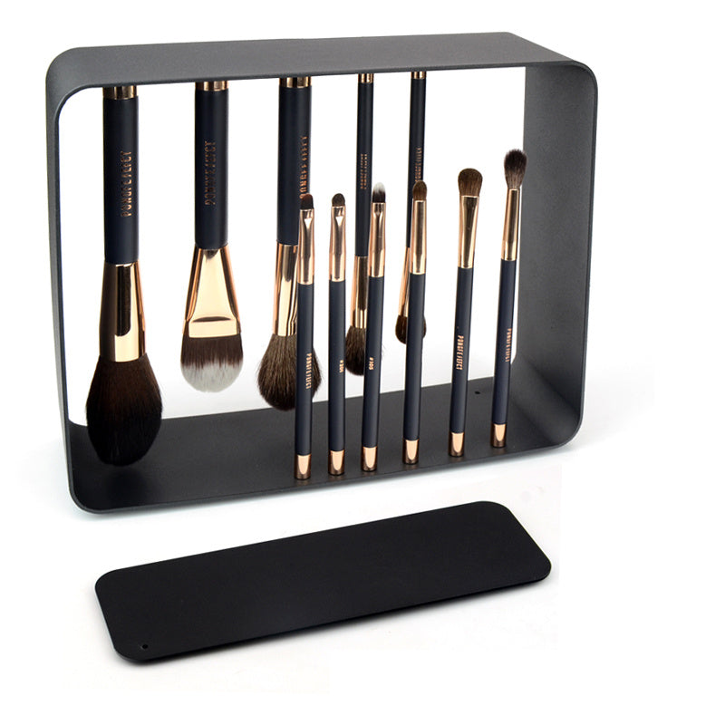 Fashion Magnet Makeup Brush Set – 24PCS Professional Real Hair Brushes with Stand & Pouch