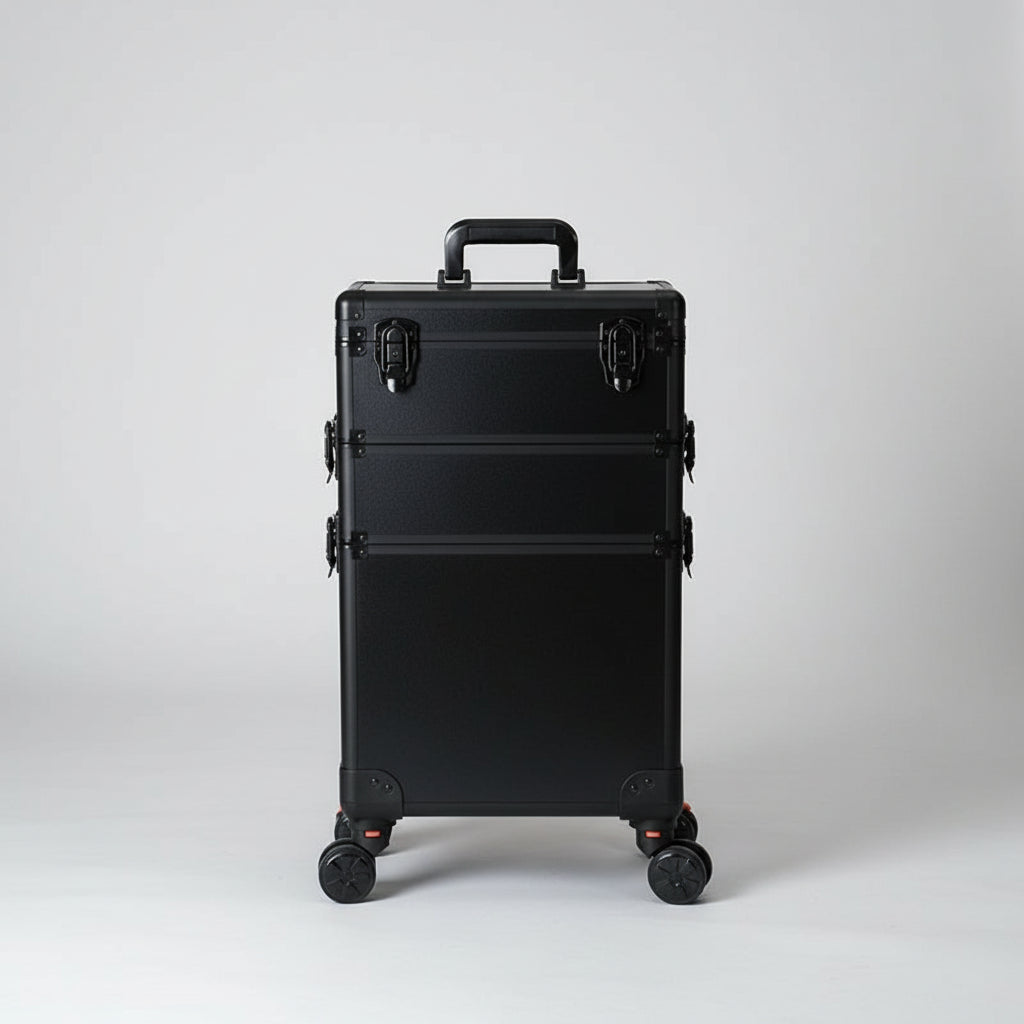 Professional Makeup Case with LED Mirror – Rolling Cosmetic Cart for Hairstylists & Salons