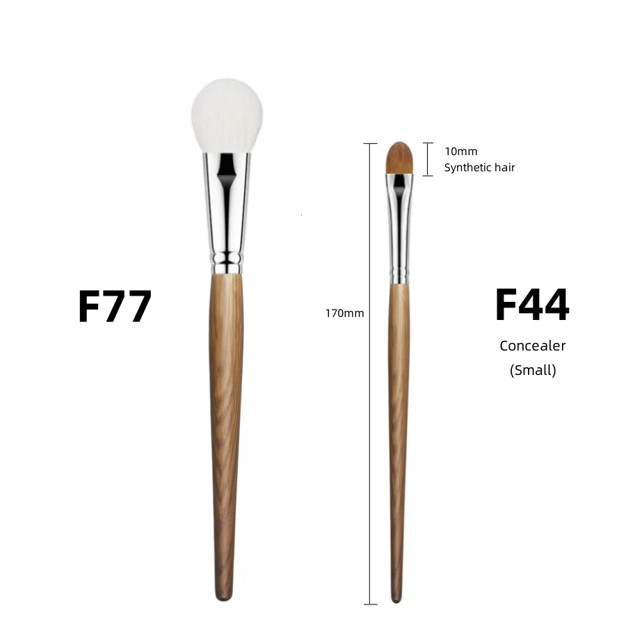 Natural Goat Hair Blush & Highlighter Brush – Pro Shadow & Bronzer Tool