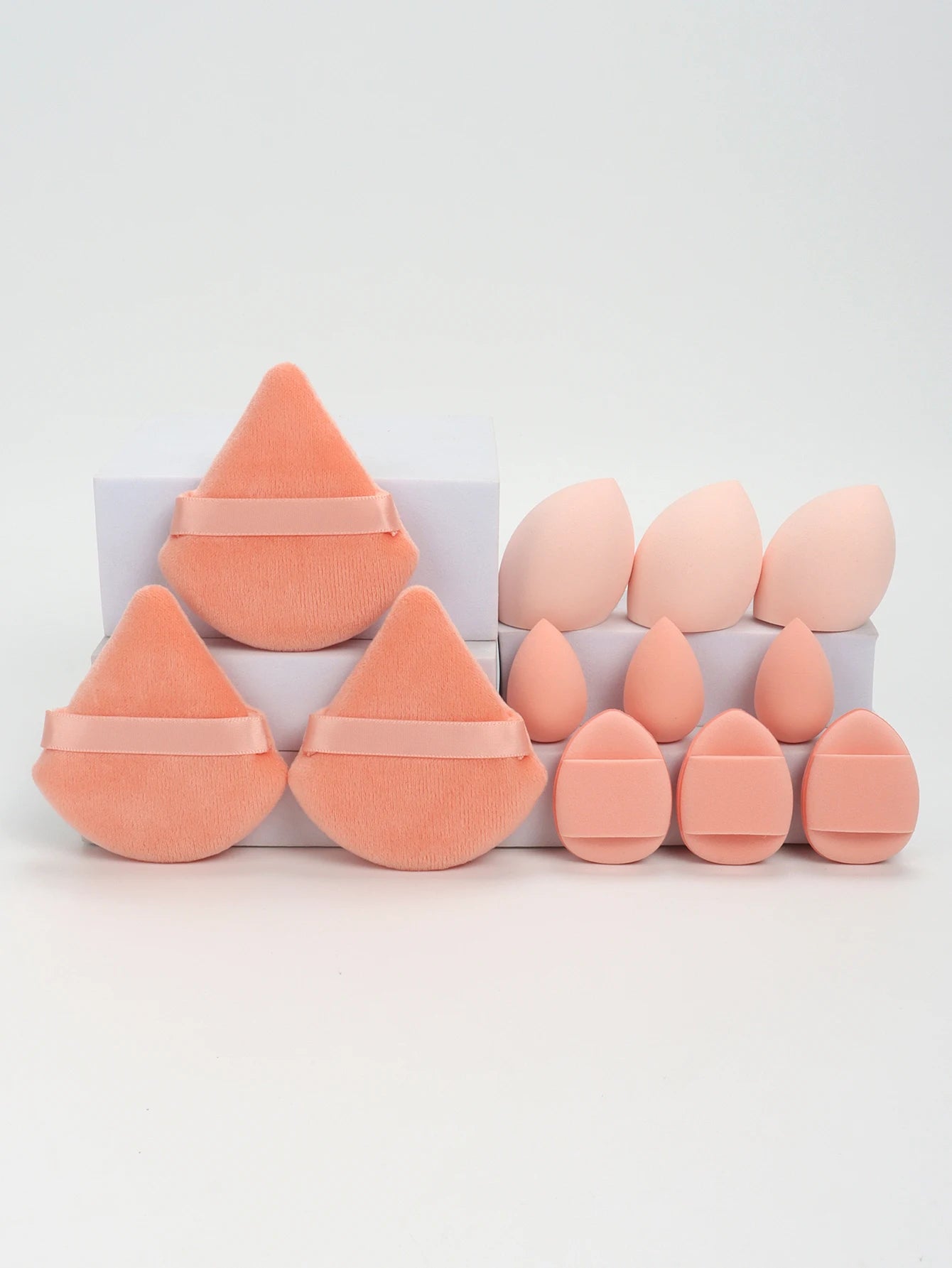 12-Piece Makeup Sponge Set – Includes Powder Puffs, Mini Air Cushions, Beauty Eggs & Mini Blenders