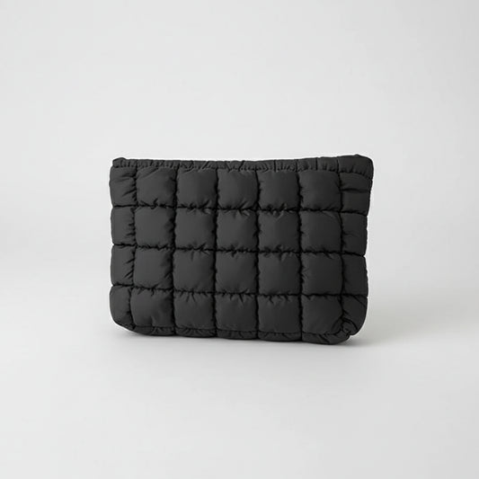 Puffer Makeup Bag – Quilted Cosmetic Storage Pouch, Large Capacity Beauty Case for Women