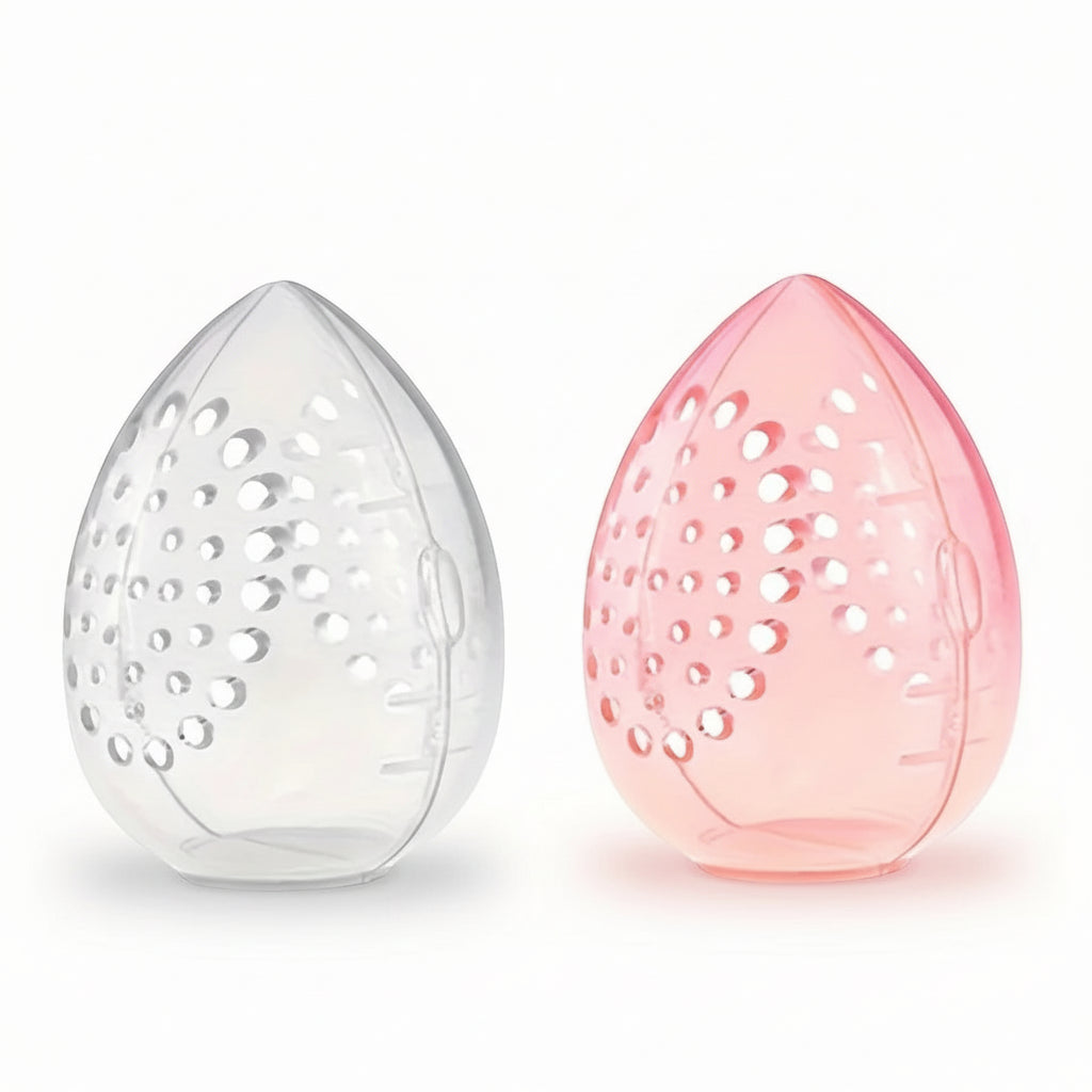 1–3pcs Egg-Shaped Puff Holder – Makeup Sponge Organizer & Storage Frame