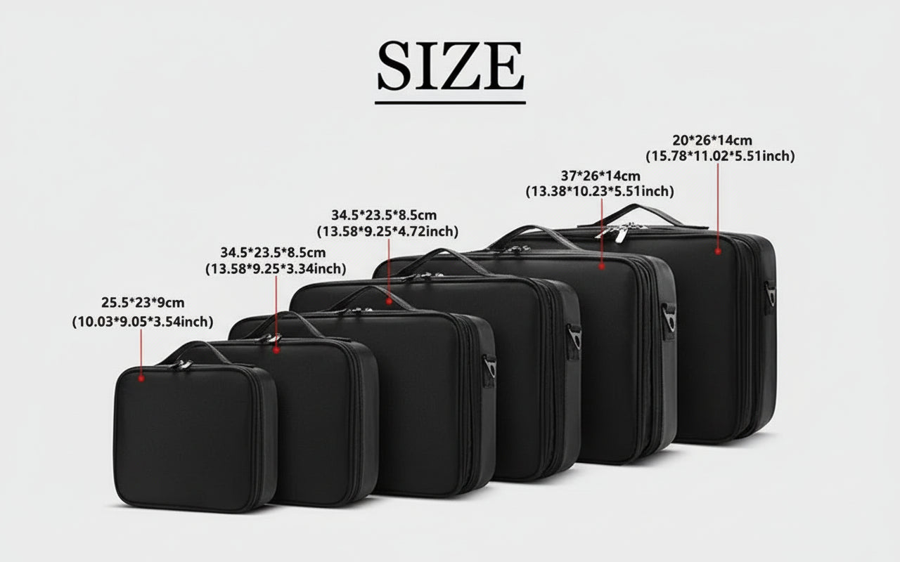 Professional Makeup Travel Case – Large Capacity Cosmetic Organizer & Nail Toolbox