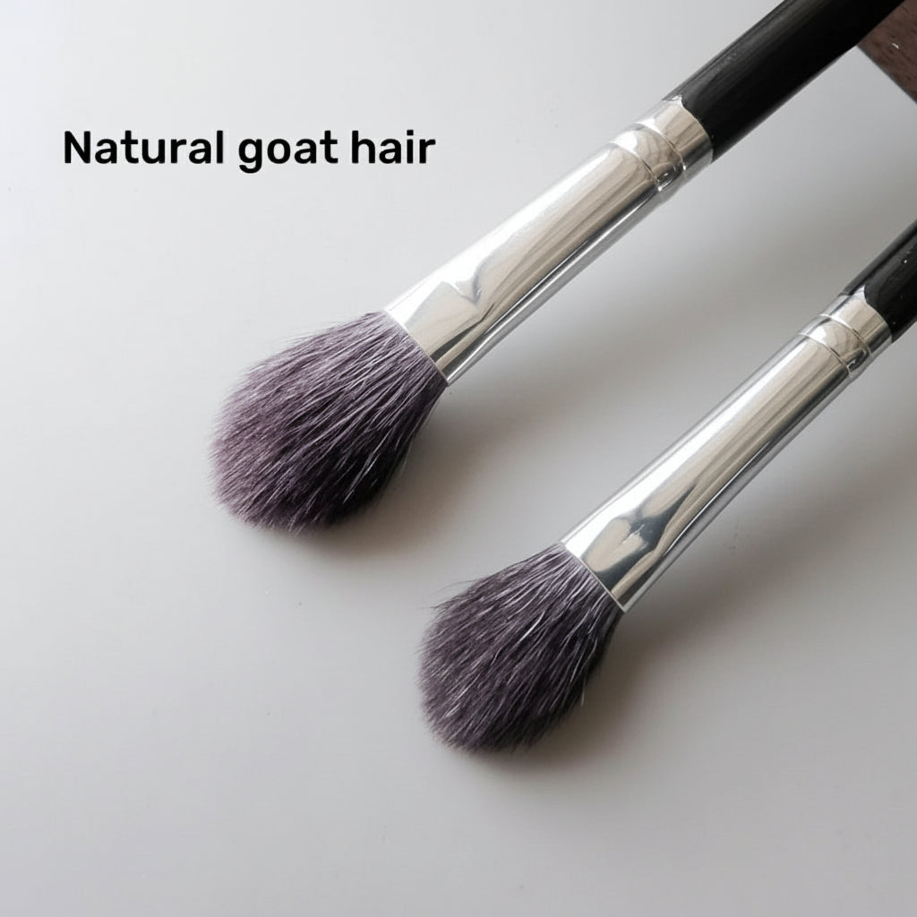 Professional Highlighter Makeup Brush – Natural Goat Hair Cosmetic Tool
