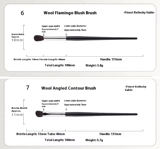Stasy Beauty™ Pro Brush Set – 18-Piece Black Collection with Natural Hair & Fiber