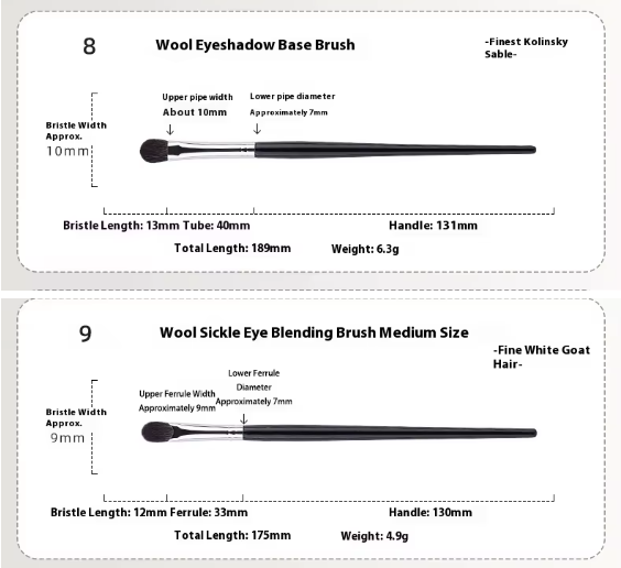 Stasy Beauty™ Pro Brush Set – 18-Piece Black Collection with Natural Hair & Fiber