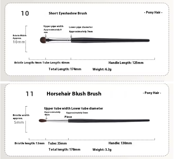 Stasy Beauty™ Pro Brush Set – 18-Piece Black Collection with Natural Hair & Fiber