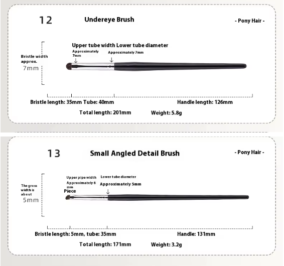 Stasy Beauty™ Pro Brush Set – 18-Piece Black Collection with Natural Hair & Fiber