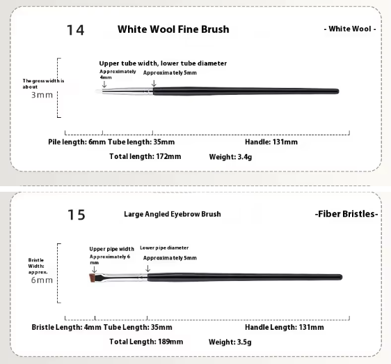 Stasy Beauty™ Pro Brush Set – 18-Piece Black Collection with Natural Hair & Fiber