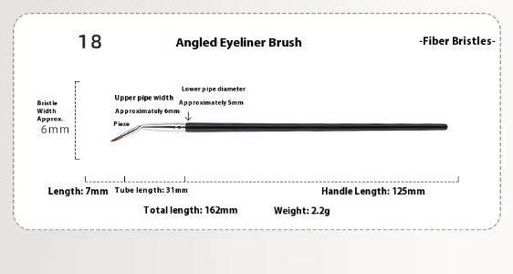 Stasy Beauty™ Pro Brush Set – 18-Piece Black Collection with Natural Hair & Fiber