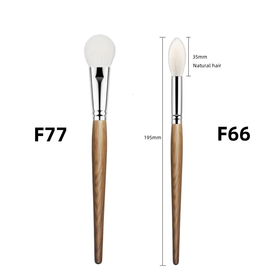 Natural Goat Hair Blush & Highlighter Brush – Pro Shadow & Bronzer Tool