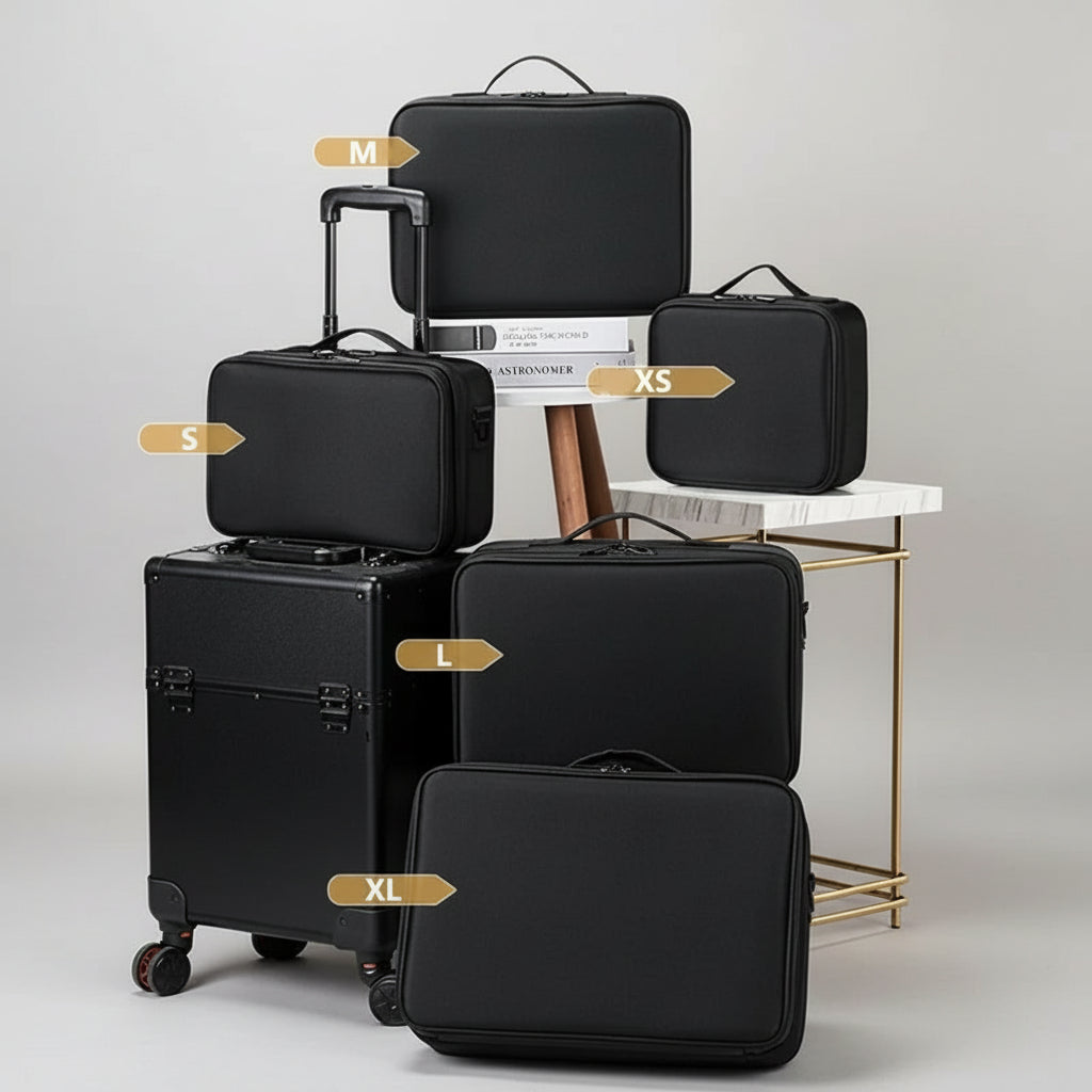 Professional Makeup Travel Case – Large Capacity Cosmetic Organizer & Nail Toolbox