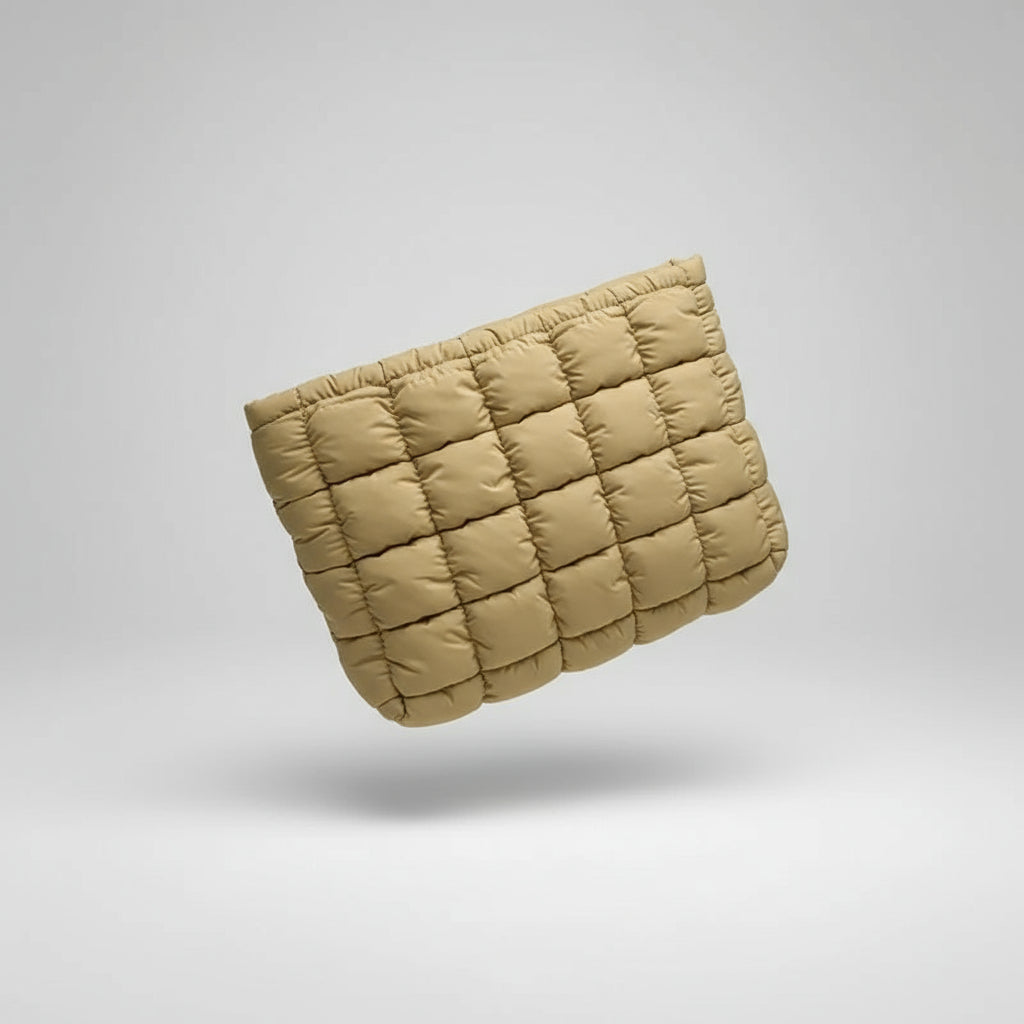 Puffer Makeup Bag – Quilted Cosmetic Storage Pouch, Large Capacity Beauty Case for Women