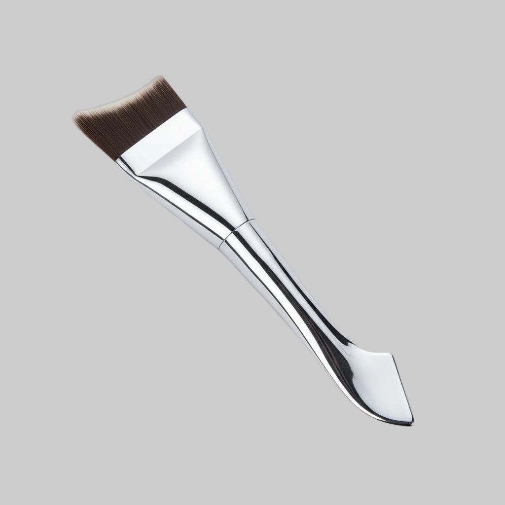 Professional Arc-Shaped Ultra-Thin Foundation Brush – Flat Head, Paint-Free & Traceless Finish