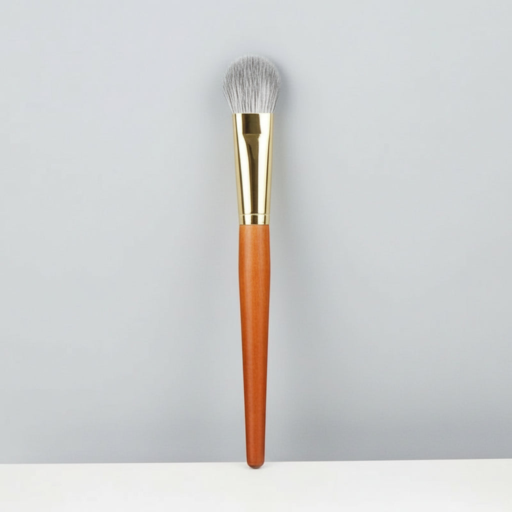 Natural Goat Hair Blush Brush – Pro Makeup Tool