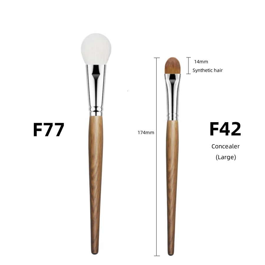 Natural Goat Hair Blush & Highlighter Brush – Pro Shadow & Bronzer Tool