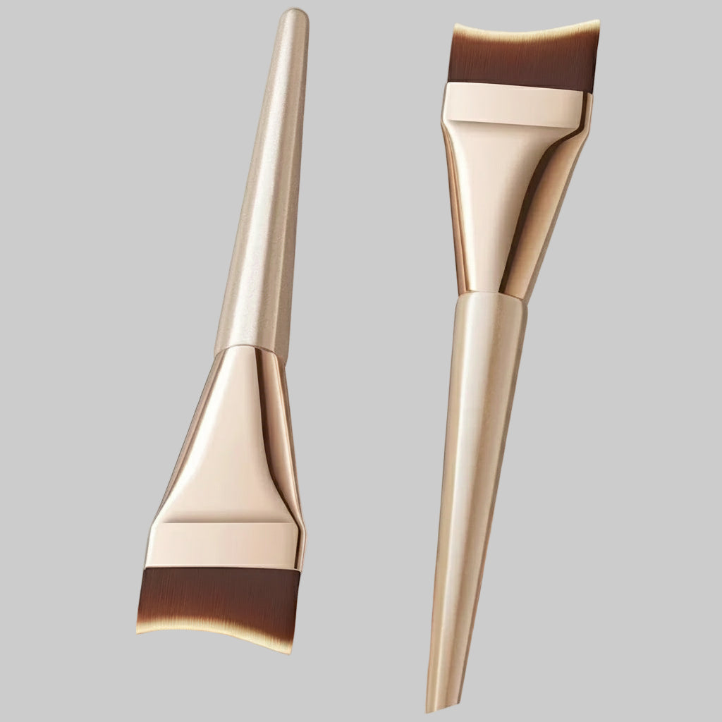 Professional Arc-Shaped Ultra-Thin Foundation Brush – Flat Head, Paint-Free & Traceless Finish