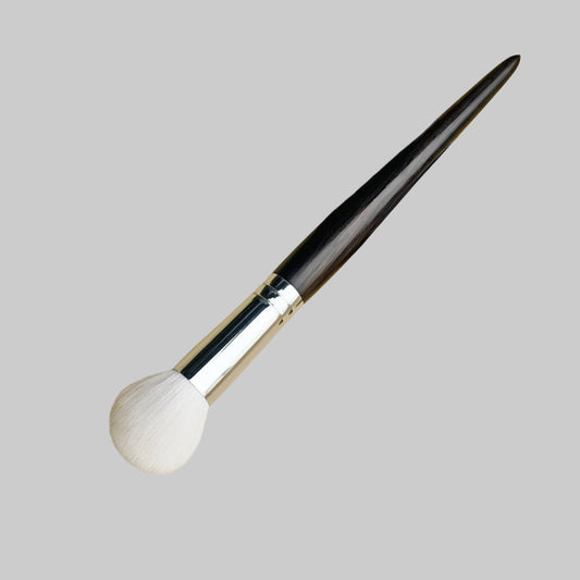 Professional Blush Makeup Brush – Natural Goat Hair, Powder Finish, Ebony Wood Handle