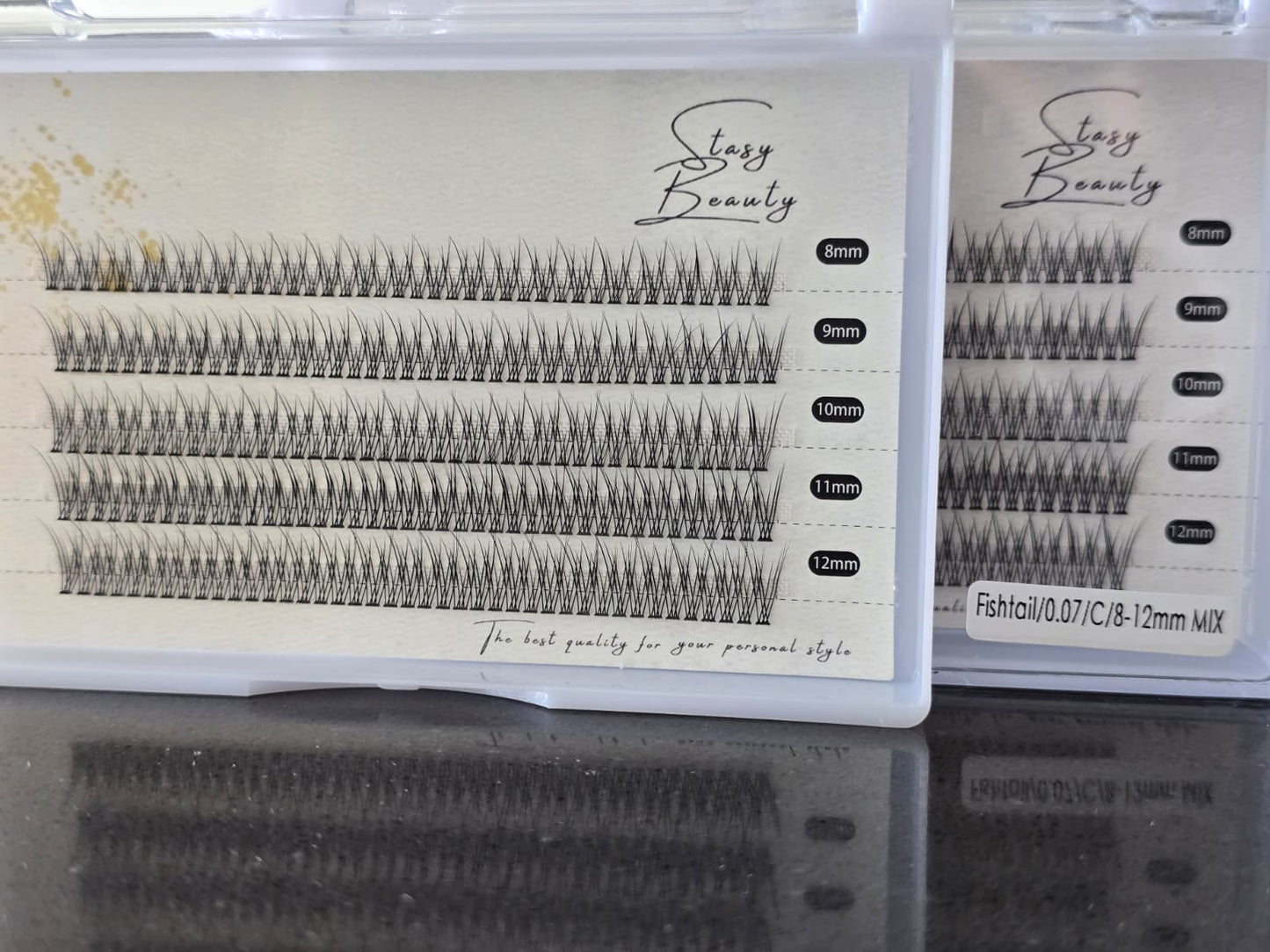 Plateau de faux-cils Stasy Beauty Fairy+ Fishtail de longueurs variées – 8 mm à 11 mm